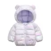 Out-of-season baby and toddler autumn and winter colorful down cotton-padded jackets for boys and girls, cute ear-covered cotton-padded jackets and children's clothing Item Picture